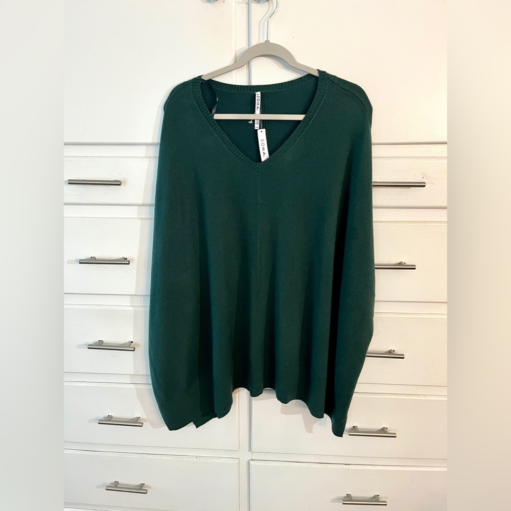Soma super soft cape in green size small/medium